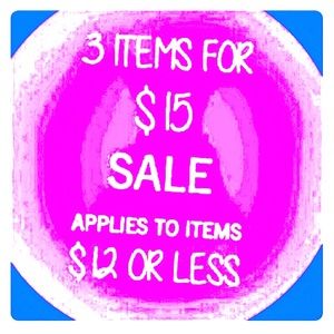 3 for $15 💕 4 for $18 🌷 5 for $20